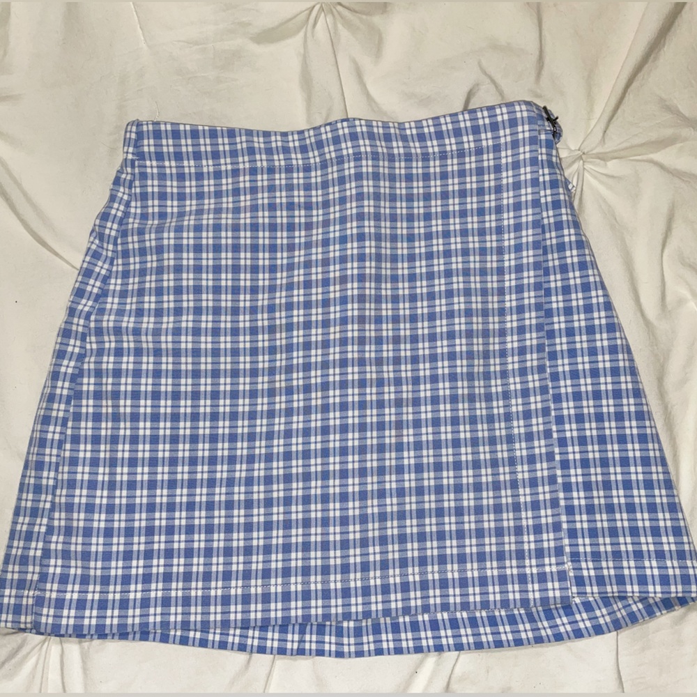 Blue pattern skirt